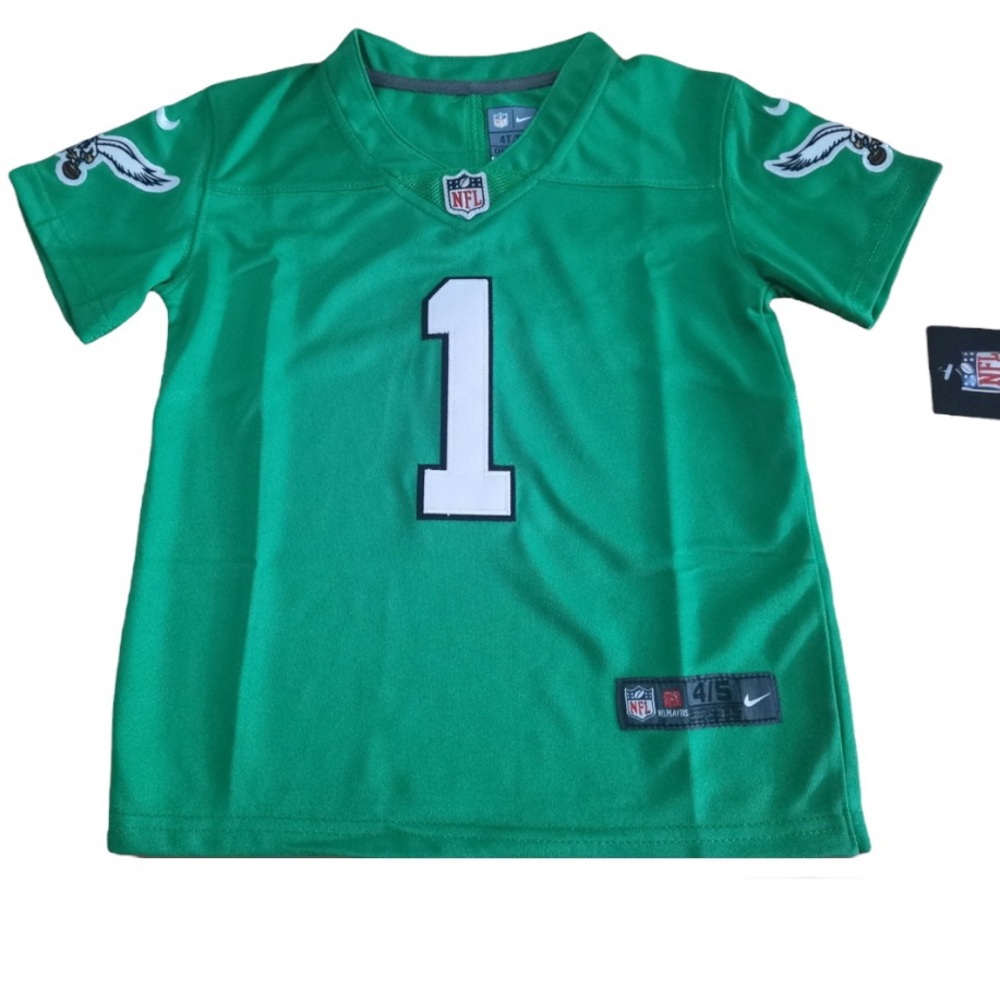 Kids Philadelphia Eagles Jalen Hurts Kelly Green NFL Jersey Youth S